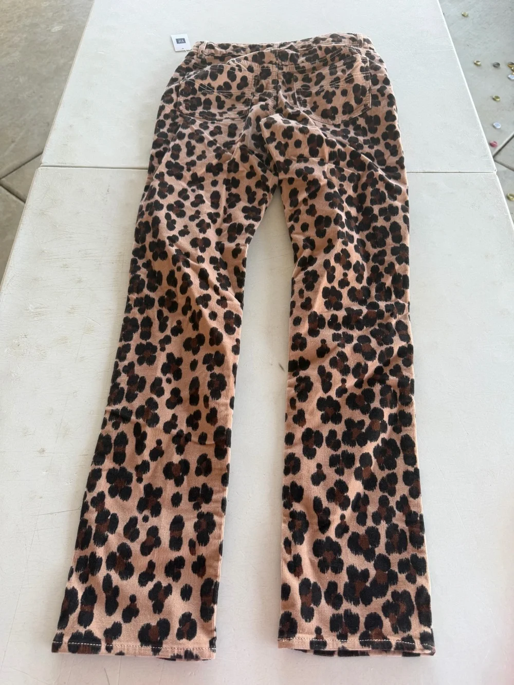 NWT GAPKIDS Leopard Print Kids Jeans Desert Tan